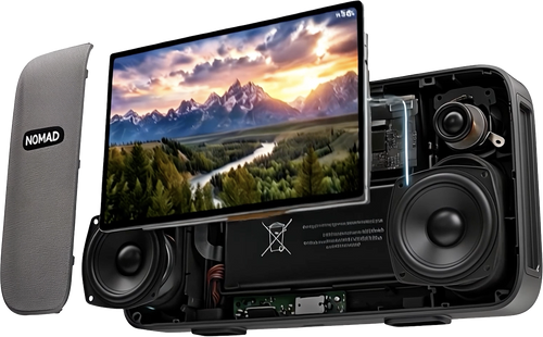 The CADDYBAR™ x Nomad setup combines premium mounting, big sound, app access, and CarPlay into one clean, outdoor-ready upgrade.